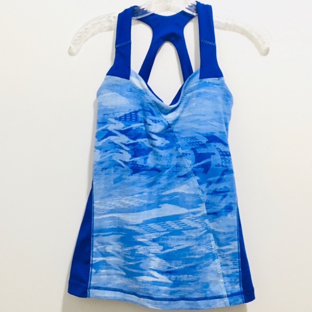 The North Face Women’s Blue Cross Strap Athletic Sport Tank Top